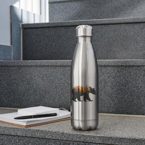 Bear: Sunset Guardian - 17 oz Insulated Stainless Steel Water Bottle