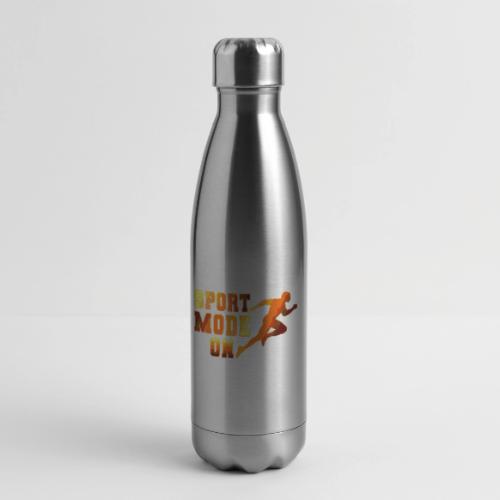 Sport Mode On - 17 oz Insulated Stainless Steel Water Bottle