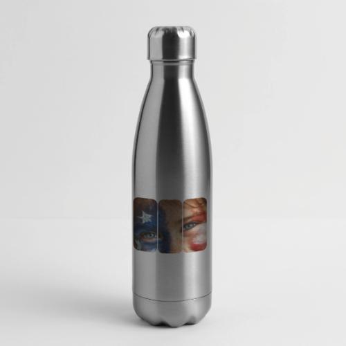 USA: Patriot Gaze - 17 oz Insulated Stainless Steel Water Bottle