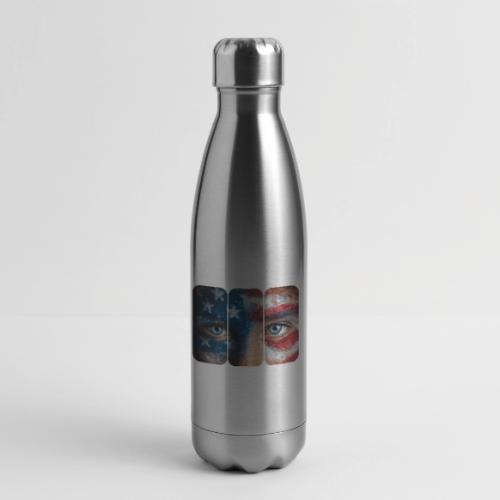 USA: Stars in Her Eyes - 17 oz Insulated Stainless Steel Water Bottle