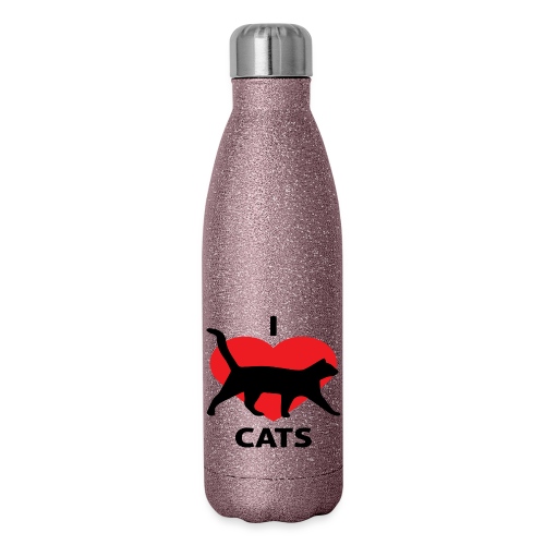 I Love Cats - Insulated Stainless Steel Water Bottle
