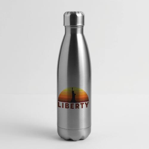 USA: Sunset Liberty Bold - 17 oz Insulated Stainless Steel Water Bottle
