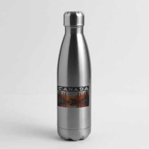 Canada Wilderness Art - 17 oz Insulated Stainless Steel Water Bottle