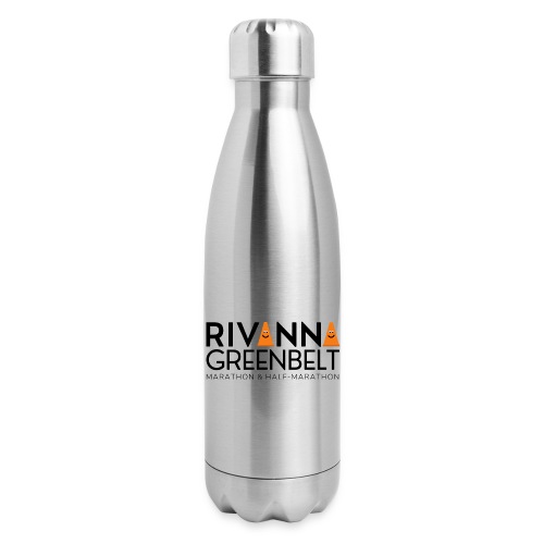 RIVANNA GREENBELT (all black text) - 17 oz Insulated Stainless Steel Water Bottle