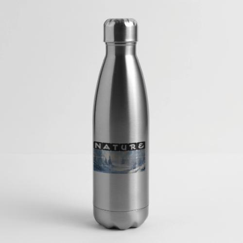 Nature: Frozen Horizon - 17 oz Insulated Stainless Steel Water Bottle