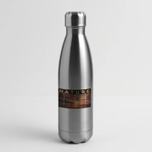 Nature: Sunset Serenity - 17 oz Insulated Stainless Steel Water Bottle