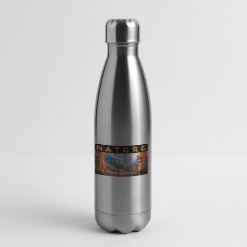 Nature: Golden Autumn Escape - 17 oz Insulated Stainless Steel Water Bottle