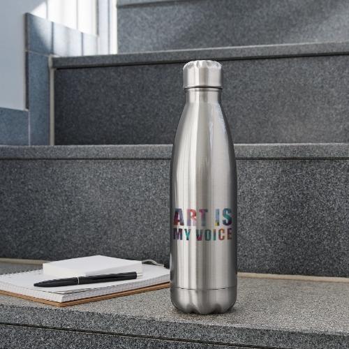 Art Is My Voice - 17 oz Insulated Stainless Steel Water Bottle