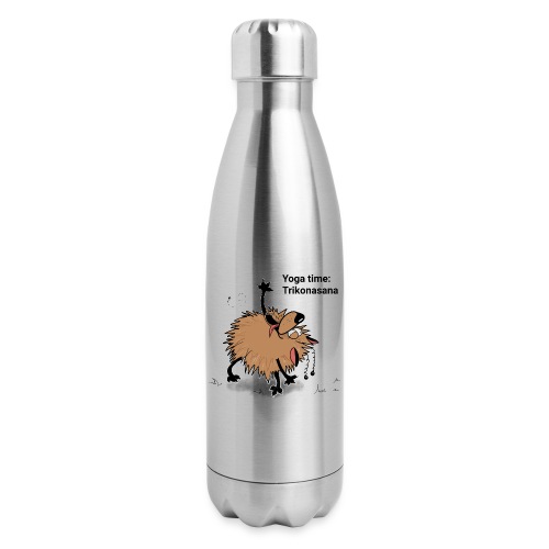 Yoga time With Aunty Awoof. Today is Trikonasana - Insulated Stainless Steel Water Bottle