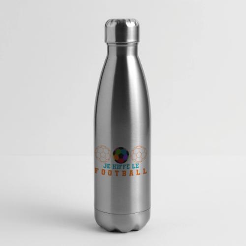 I love football - 17 oz Insulated Stainless Steel Water Bottle