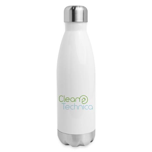 CleanTechnica Logo 2 - 17 oz Insulated Stainless Steel Water Bottle