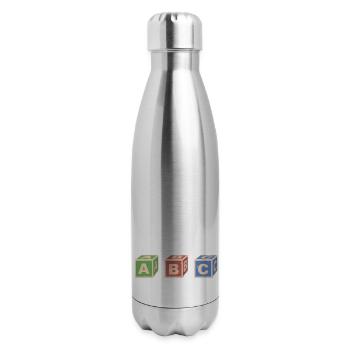 Chaos Coordinator Teacher - 17 oz Insulated Stainless Steel Water Bottle - silver - Right