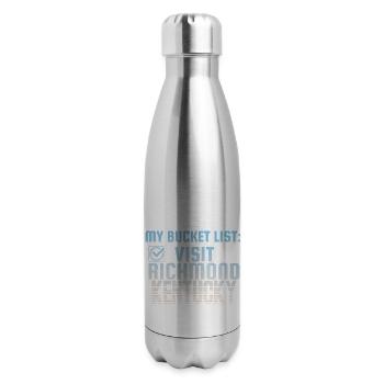 Richmond Kentucky Bucket List Home Town - 17 oz Insulated Stainless Steel Water Bottle - silver - Right