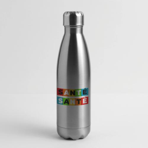 Santé en couleurs - 17 oz Insulated Stainless Steel Water Bottle