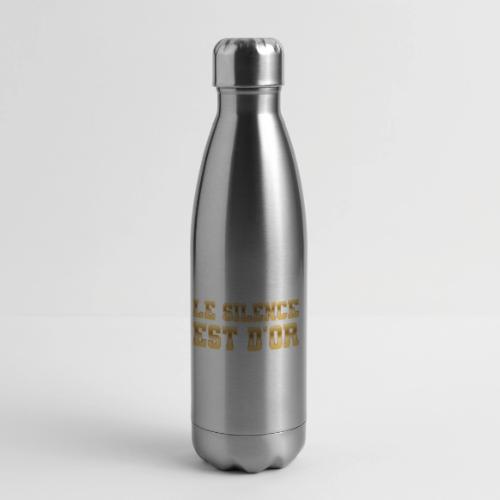 Le silence est d'or - 17 oz Insulated Stainless Steel Water Bottle