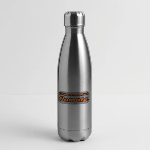Every moment counts - 17 oz Insulated Stainless Steel Water Bottle