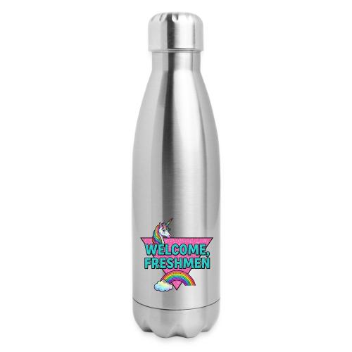 Welcome, Freshmen - 17 oz Insulated Stainless Steel Water Bottle