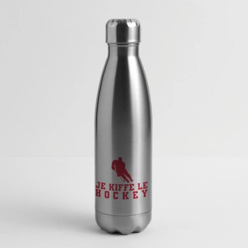 I love hockey - 17 oz Insulated Stainless Steel Water Bottle