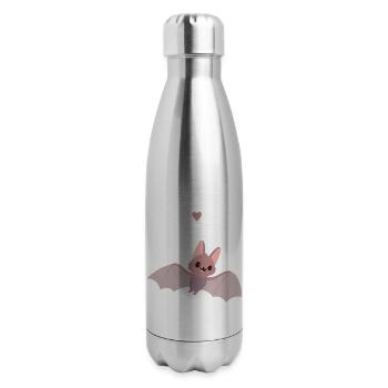 Just A Girl Who Loves Bats I Children s Bat - 17 oz Insulated Stainless Steel Water Bottle - silver - Right
