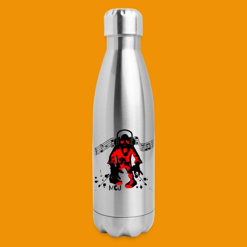 Music Zombie - 17 oz Insulated Stainless Steel Water Bottle