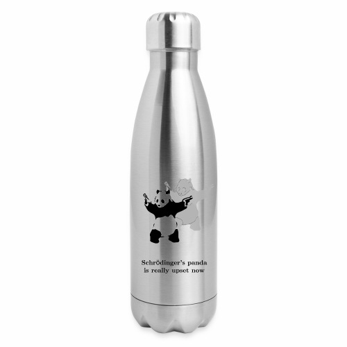 Schrödinger's panda is really upset now - Insulated Stainless Steel Water Bottle