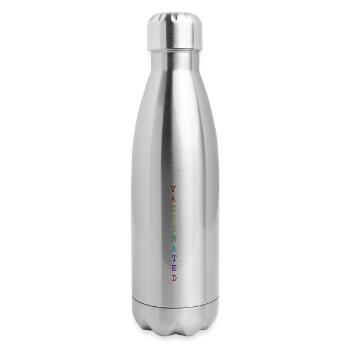Rainbow Vaccinated Pro Vaccines Nurse Vaccines - 17 oz Insulated Stainless Steel Water Bottle - silver - Right