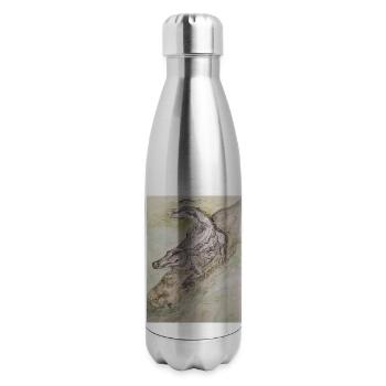American Alligator - 17 oz Insulated Stainless Steel Water Bottle - silver - Right