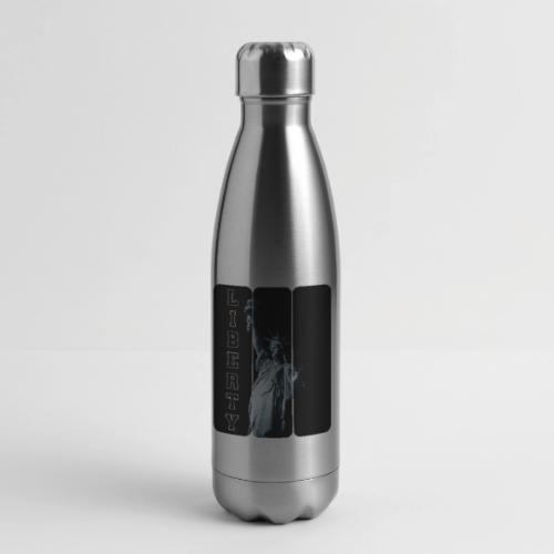 USA: Vertical Liberty - 17 oz Insulated Stainless Steel Water Bottle