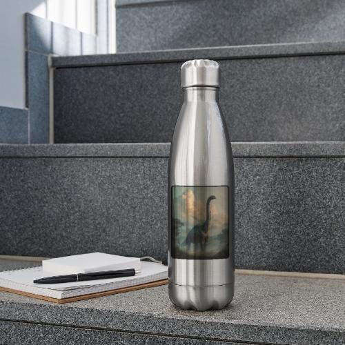 Brachiosaurus Prehistoric Scene Design - 17 oz Insulated Stainless Steel Water Bottle