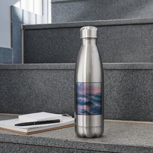 Dreamy Pastel Ocean Sunset Art - 17 oz Insulated Stainless Steel Water Bottle