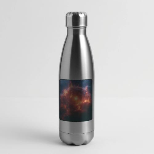Exploding Supernova Space Art - 17 oz Insulated Stainless Steel Water Bottle