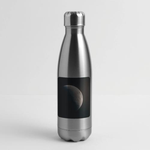 Crescent Moon Celestial Artwork - 17 oz Insulated Stainless Steel Water Bottle