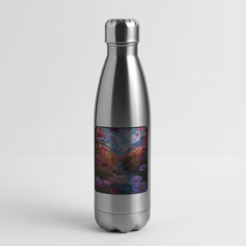 Dreamy Cosmos Valley Landscape Art - 17 oz Insulated Stainless Steel Water Bottle