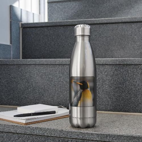 King Penguin Portrait Design - 17 oz Insulated Stainless Steel Water Bottle