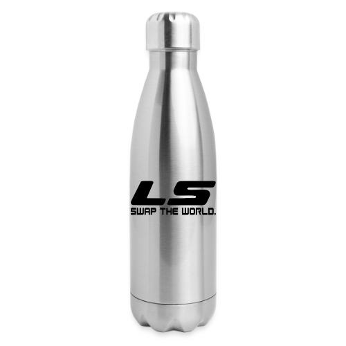 LS Swap The WORLD (Back and Front) - 17 oz Insulated Stainless Steel Water Bottle
