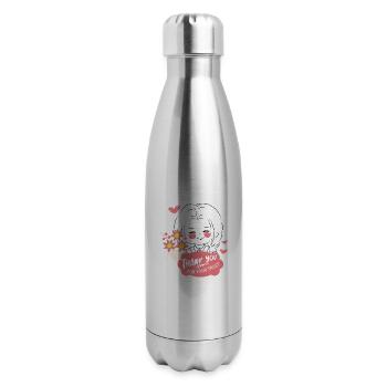 Thank you lovely gift for someone thanks giving - 17 oz Insulated Stainless Steel Water Bottle - silver - Right