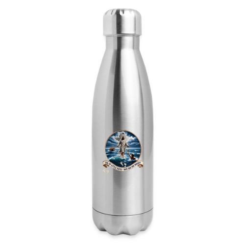 Walking On Water Faith T Shirt, Christian Miracle - 17 oz Insulated Stainless Steel Water Bottle