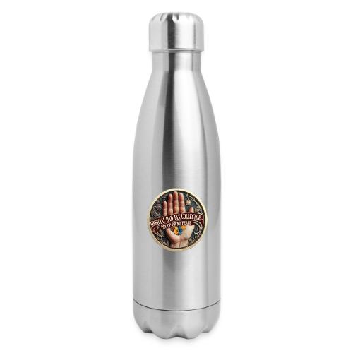 Dad Tax Collector Medallion T Shirt - 17 oz Insulated Stainless Steel Water Bottle