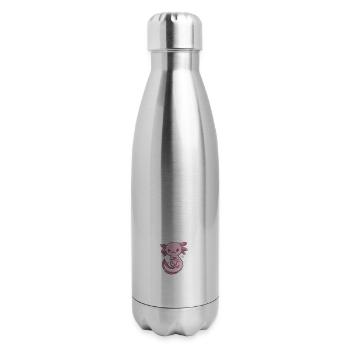Does This Shirt Make Me Look Retired Funny Retirem - 17 oz Insulated Stainless Steel Water Bottle - silver - Right