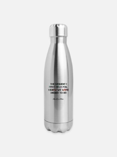 Meant To Be - 17 oz Insulated Stainless Steel Water Bottle - silver