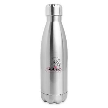 Thank you lovely gift for someone thanks giving - 17 oz Insulated Stainless Steel Water Bottle - silver - Right