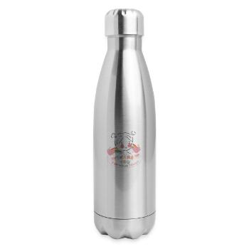 Thank you lovely gift for someone thanks giving - 17 oz Insulated Stainless Steel Water Bottle - silver - Right
