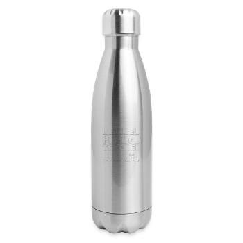 Retired French Teacher Retiring Retirement Quote J - 17 oz Insulated Stainless Steel Water Bottle - silver - Right