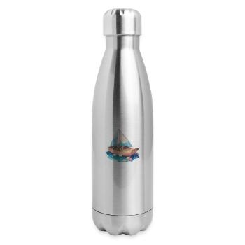 Serenity's Voyage - 17 oz Insulated Stainless Steel Water Bottle - silver - Right