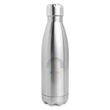 It s ganna be ok - 17 oz Insulated Stainless Steel Water Bottle - silver - Right
