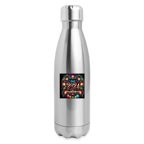 Here's to more laughs and good times in 2024 - 17 oz Insulated Stainless Steel Water Bottle