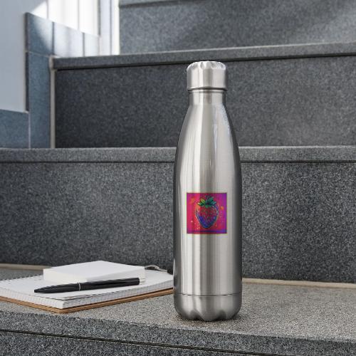 Neon Strawberry Pop - 17 oz Insulated Stainless Steel Water Bottle