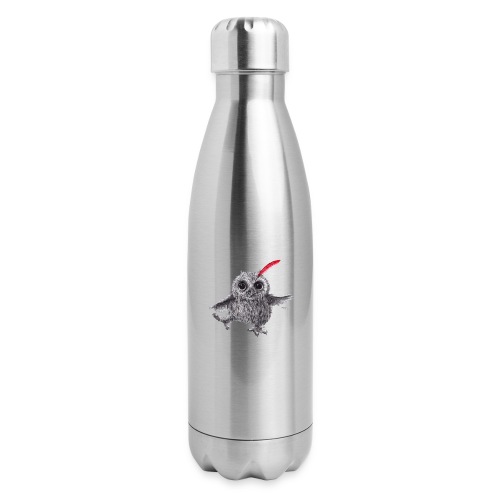Chief Red - Happy Owl - 17 oz Insulated Stainless Steel Water Bottle