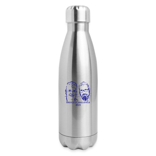 Bruces Challenge Blue Clear 2021 - Insulated Stainless Steel Water Bottle