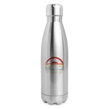 My Telescope Is Calling and I Must Go Astronomy - 17 oz Insulated Stainless Steel Water Bottle - silver - Right